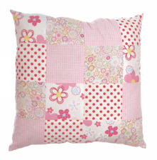 Vintage Pink Patchwork Cushion Cover