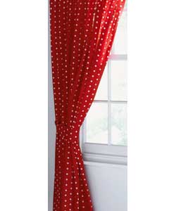 Vintage Rose Polka Dot Curtains - 66 x 72 inches