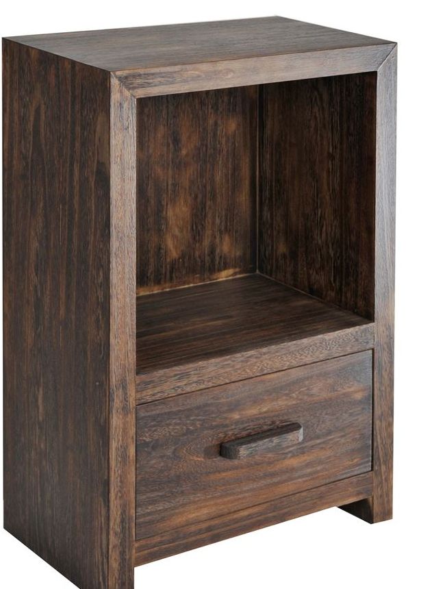 Vintage small bookcase with drawer