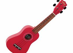 Vintage Ukulele VUK15 Soprano Satin Red