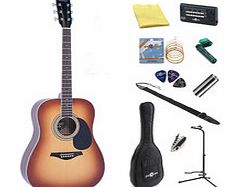 V300 Acoustic Guitar Vintage Sunburst +