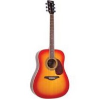 Vintage V400 Solid Top Acoustic Guitar Cherry