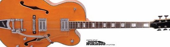 VINTAGE  Orange Semi-Acoustic Guitar