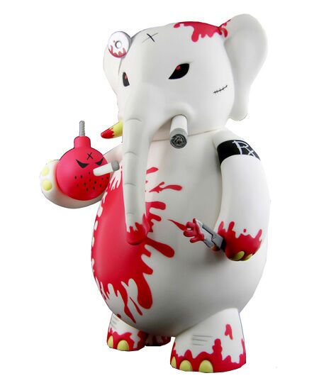 Vinyl Toys Frank Kozik Dr Bomb White Blood