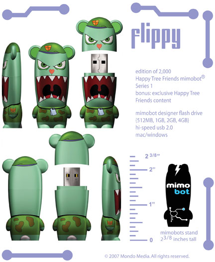 Vinyl Toys Mimobot Happy Tree Friends Series 1 - 2GB USB