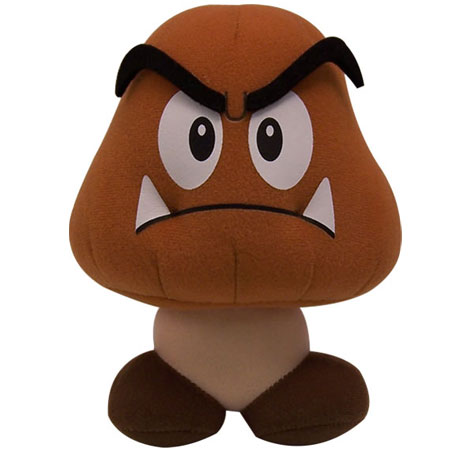 Vinyl Toys Nintendo Super Mario Bros - Goomba 6`` Plush Toy