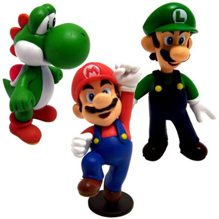 Nintendo Super Mario Mini Figures - Mario  Luigi