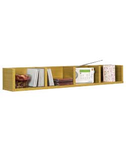 Virgo Multimedia Storage Shelf - Oak