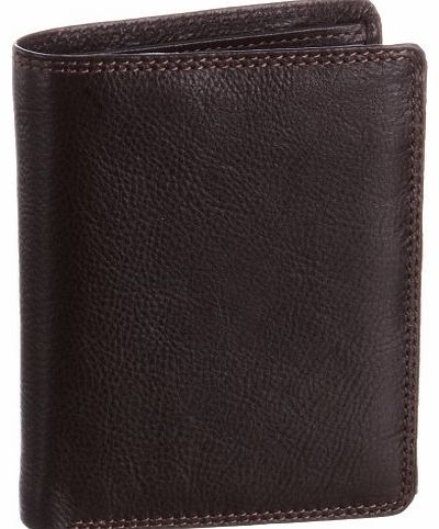 Visconti Mens Brixton Leather Wallet Chocolate HT11