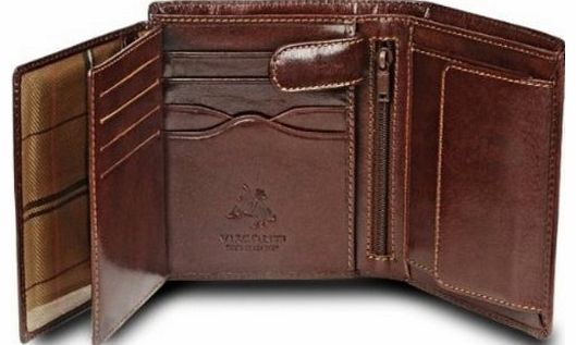  LUXURY BROWN LEATHER 8 CARD MULTI-FUNCTION WALLET MZ-3 - PROVEN BEST SELLER !