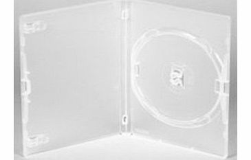 Vision Media 10 x Amaray Clear Single DVD/CD/BLU RAY Case -