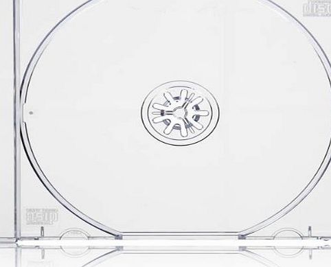 Vision Media 10 X Single Clear CD Jewel Case - 10.4mm