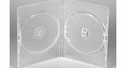 25 x Double Clear Amaray DVD/CD/BLU RAY Case