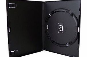 Vision Media 25 x Single Black Amaray DVD/CD/BLU RAY Case