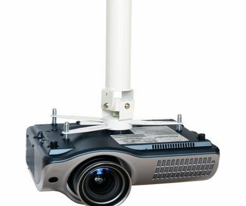 vision TM-1200 - VISION TM-1200 TECHMOUNT PROJECTOR CEILING MOUNT, WHITE, Fits most projectors, 1.1m pole for high-ceiling applications - cut to length, obstruction-free cable management. Included: dr