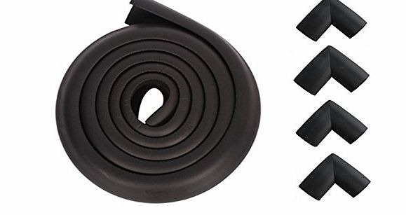Viskey Multifunctional Childproofing Edge Corner Guard Cushion- Child Safety Home Safety Furniture/ Table Edge Corner Protectors,black