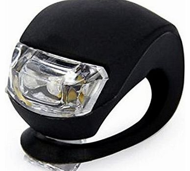 Viskey Silicone LED Bicycle Lights Pack of 2,Black