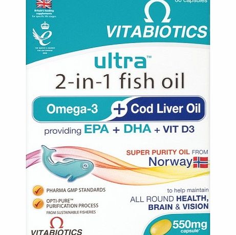 vitabiotics Aquamarine Fish Oil 2in1 250ml
