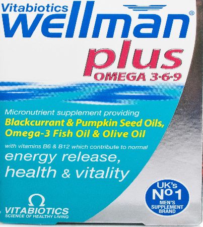 Vitabiotics Wellman Plus Omega 3-6-9