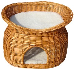 Vital Group Vital Wicker Honey Two Tier Cat Basket