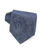 Handmade Paisley Printed Silk Tie
