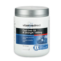 Vitamins Direct Cod Liver Oil high Strength 1000mg