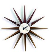Vitra Sunburst Clock (Walnut) - Nelson Collection - Vitra