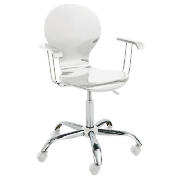 Viva High Gloss Home Office Chair, White