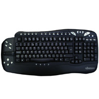 Vivanco Smart Office multimedia keyboard black PS2