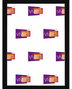 Vivarti Thin Matt Black Ready Made Picture Frame, A4 Certificate Size, 21 x 29.7cm
