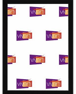Vivarti Thin Matt Black Ready Made Picture Frame, A4 Certificate Size, 21 x 29.7cm