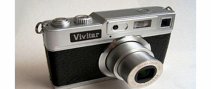 ViviCam Designer Retro 1950s Compact Digital Camera Vivitar Vivicam T327 12.1 Megapixel in Black (12MP, 3x Optical zoom, 2.7`` Screen) Inspired design by 70 years of Vivitar heritage
