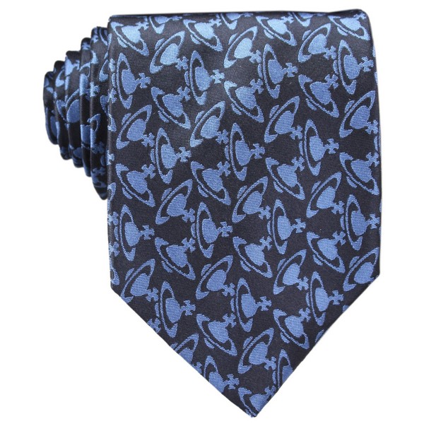 Vivienne Westwood Blue Orb Cravatta Base 9 Tie by