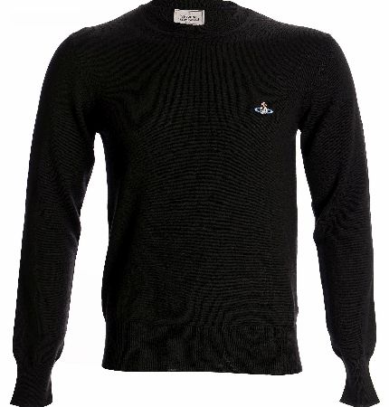 Vivienne Westwood Classic Chest Logo Jumper Black