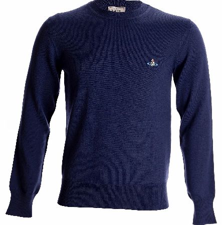 Vivienne Westwood Classic Chest Logo Jumper Blue