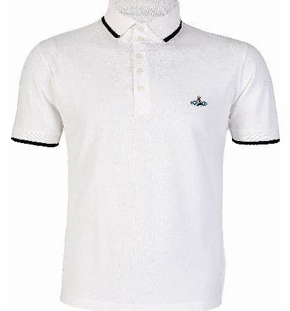 Vivienne Westwood Classic Contrast Trim Polo White