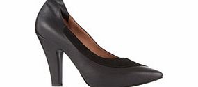 Vivienne Westwood Court black leather and suede heels
