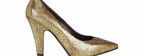 Vivienne Westwood Gold textured leather court shoes