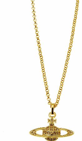 Vivienne Westwood Mini Bas Relief Gold Pendant