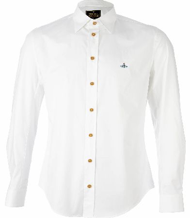 Vivienne Westwood One Button Poplin Shirt White