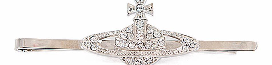 Vivienne Westwood Orb Bas Relief Tie Clip Crystal