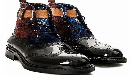 Vivienne Westwood Tartan Brogue Boots Black