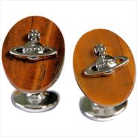 Vivienne Westwood Tiger Iron Gemstone Cufflinks by