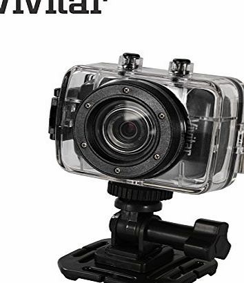 Vivitar 720p Waterproof Shockproof Action Camcorder Full HD Vivitar DVR783HD 5 Megapixel Digital Camera (5.1MP, 4x Zoom, 1.8`` Screen, Underwater Casing Tested to 10 feet) (Blue)