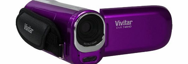 Vivitar DVR748HD 12 Megapixel Digital Video Camcorder - Purple