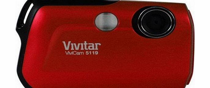 Vivitar Ultra Compact Digital Camera Vivitar Vivicam 5119 5.1 Megapixel - Red (5.1MP, 4x Zoom, 1.8`` Screen, Anti-Shake)