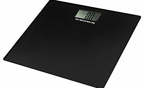 Vivo Square Black Glass Digital Electronic LCD Bathroom Platform Weighing Body Scales Lose Fat