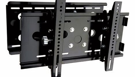 Lorenzo Porsche Quad Cantilever Arm Full Motion Carbon Black Universal Easy Installation Ultra Low Profile Flat Panel LCD LED TV Plasma TV Wall Mount Bracket with Touch & Tilt System up to 37`` Sam
