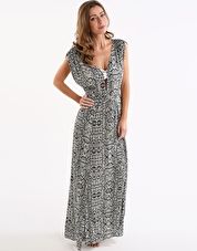 ViX, 1295[^]233096 Sphinx Agatha Long Kaftan - Black