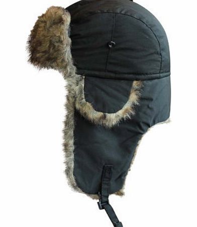 VIZ SUPERB QUALITY UNISEX WATERPROOF TRAPPER HAT AVAILABLE IN 7 COLOURS (BLACK)